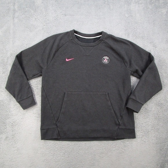 Nike Other - Nike Paris Saint-Germain PSG Sweatshirt Mens XL Gray Pink Swoosh 919559-010